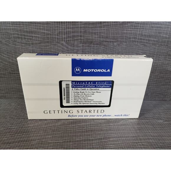 Vintage 1994 VHS Motorola Celular Phone Video Guide - 10 min. - Picture 4 of 6